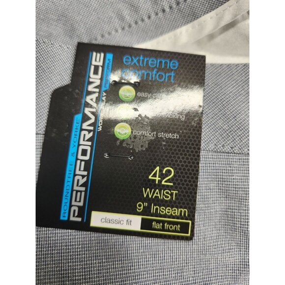 Roundtree & Yorke Mens Size 42 Performance classic fit/flat front shorts --24 - Picture 5 of 7